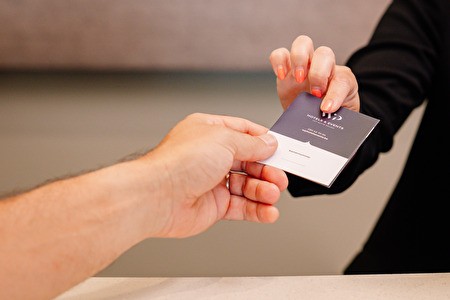 Room card is given to guest